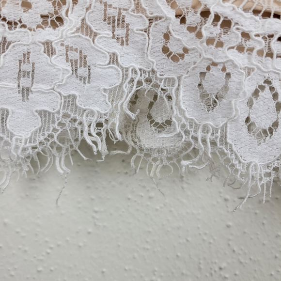 NBD X NAVEN allie floral lace white mini dress - Picture 6 of 10